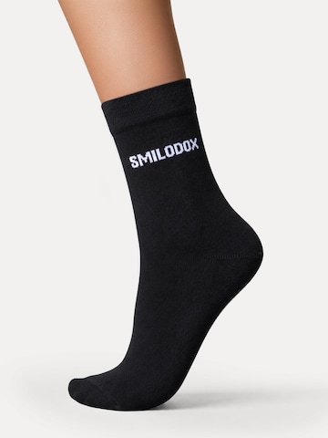 Chaussettes ' 3x Business Socken ' Smilodox en noir : devant