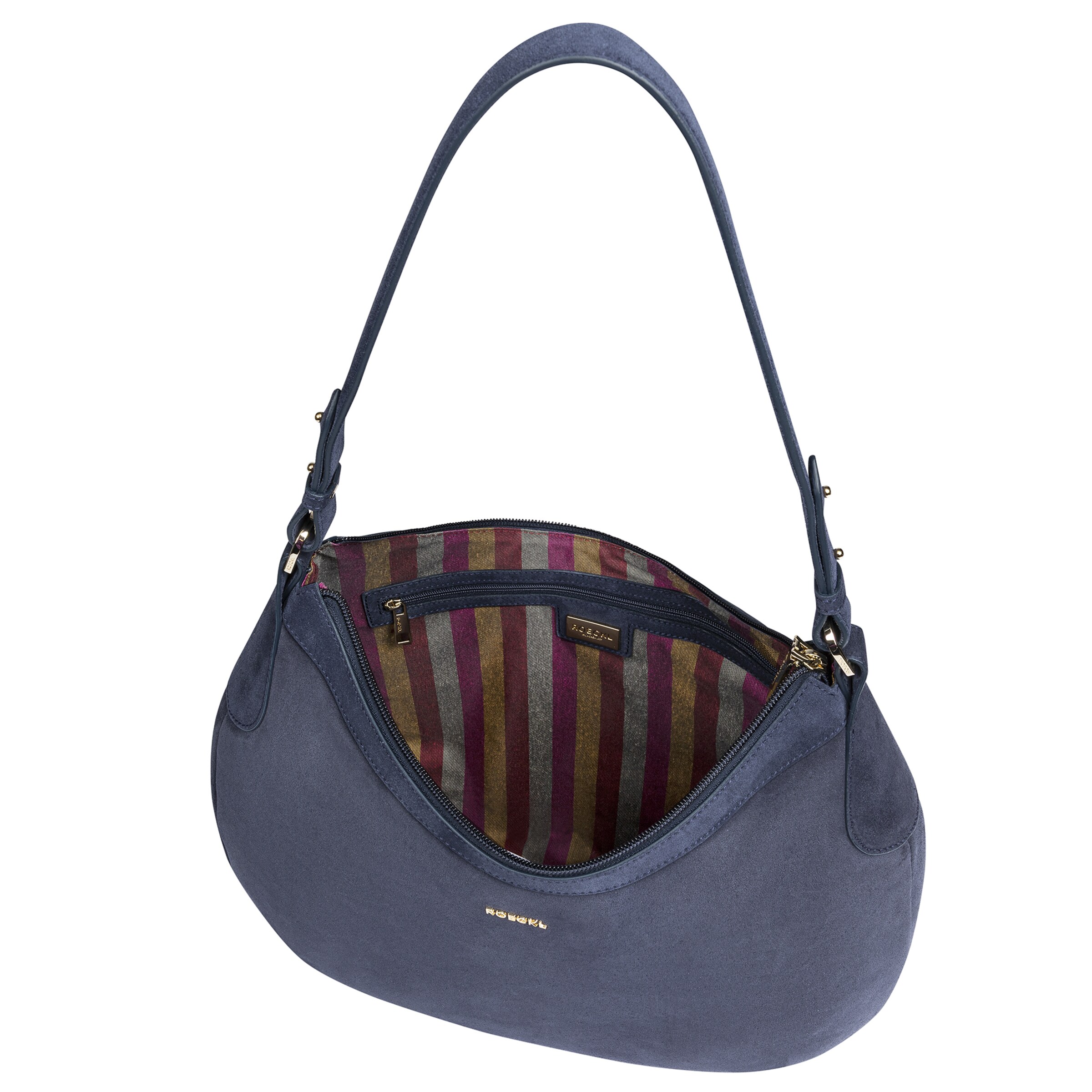 Borsa a spalla 'LIBERTY SCHULTERTASHE VELOUR MEDIUM' di Roeckl in blu