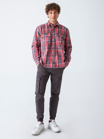 LTB Regular Fit Hemd 'Steven' in Rot