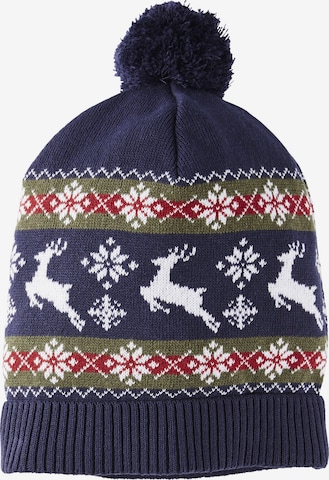 Jan Vanderstorm Beanie 'Thim' in Blue: front