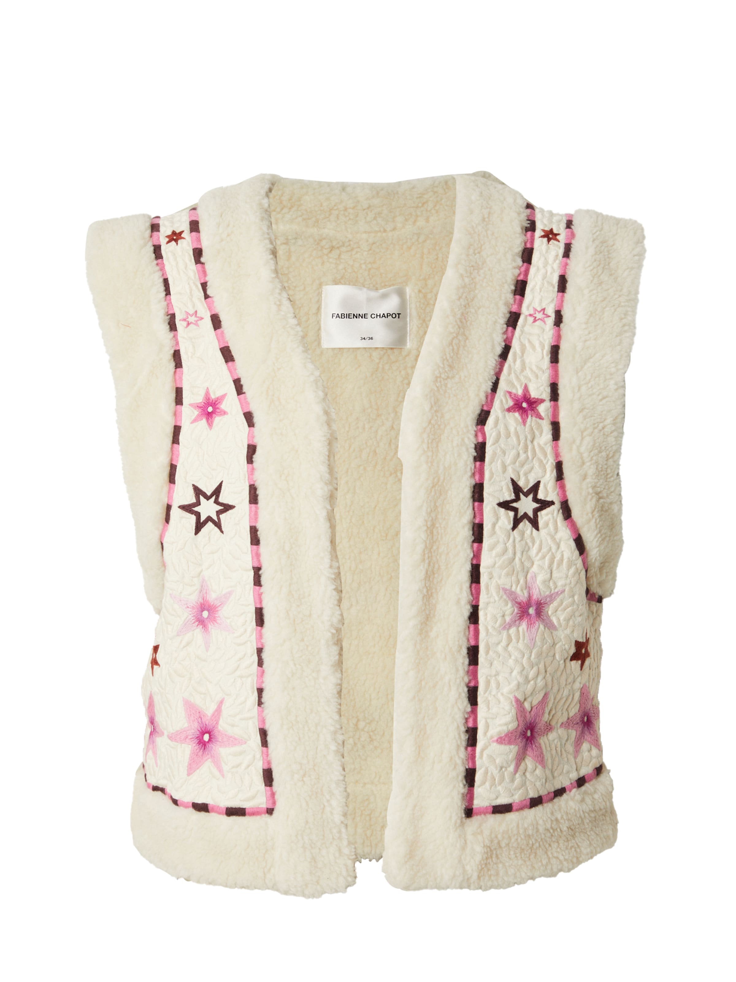 Gilet 'Timmy' Fabienne Chapot en beige : devant