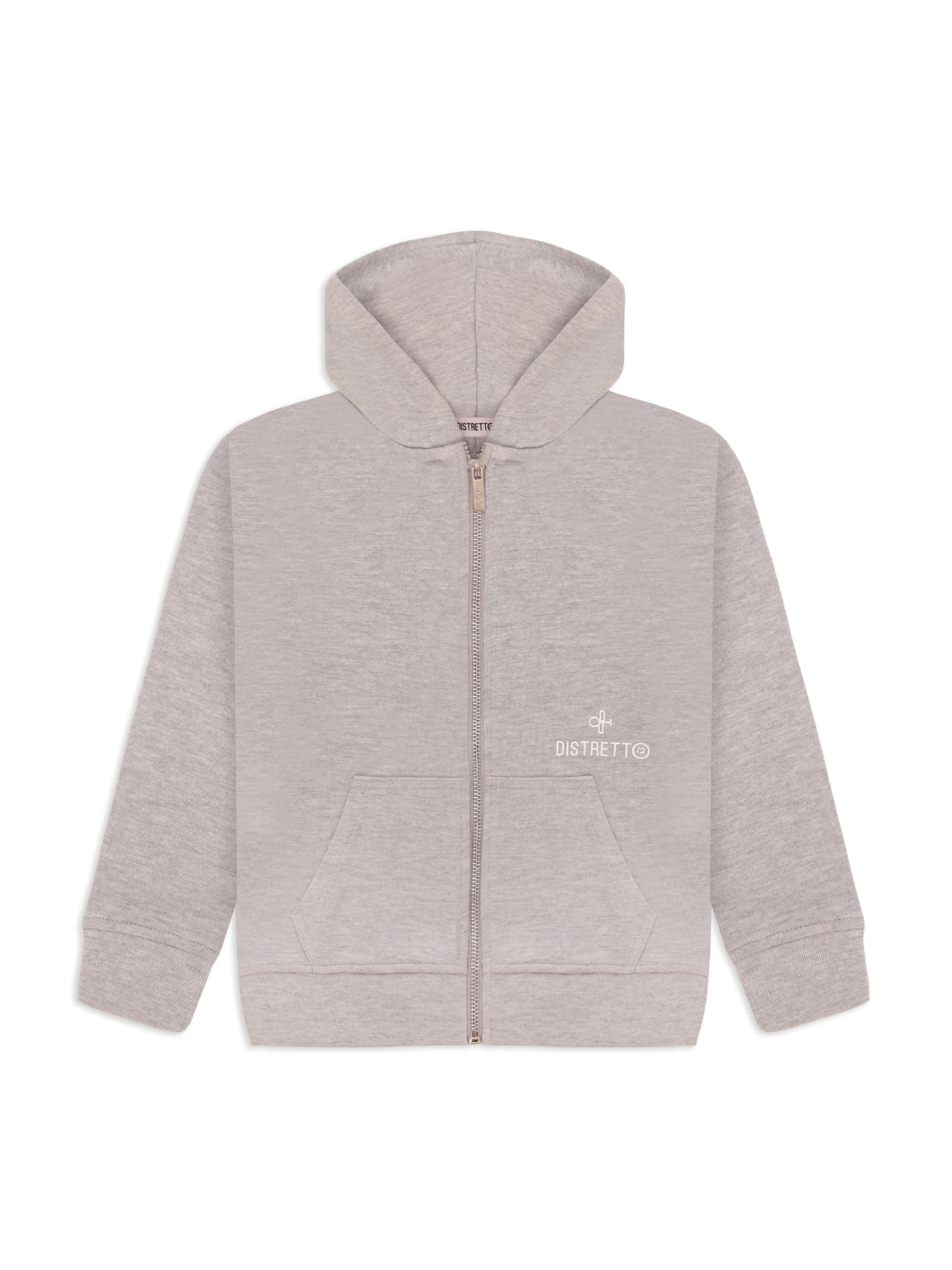 Distretto12 Sweatvest 'LISBONA' in Grijs: voorkant