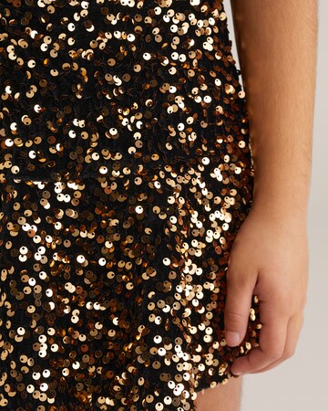 WE Fashion Spódnica w kolorze złoty