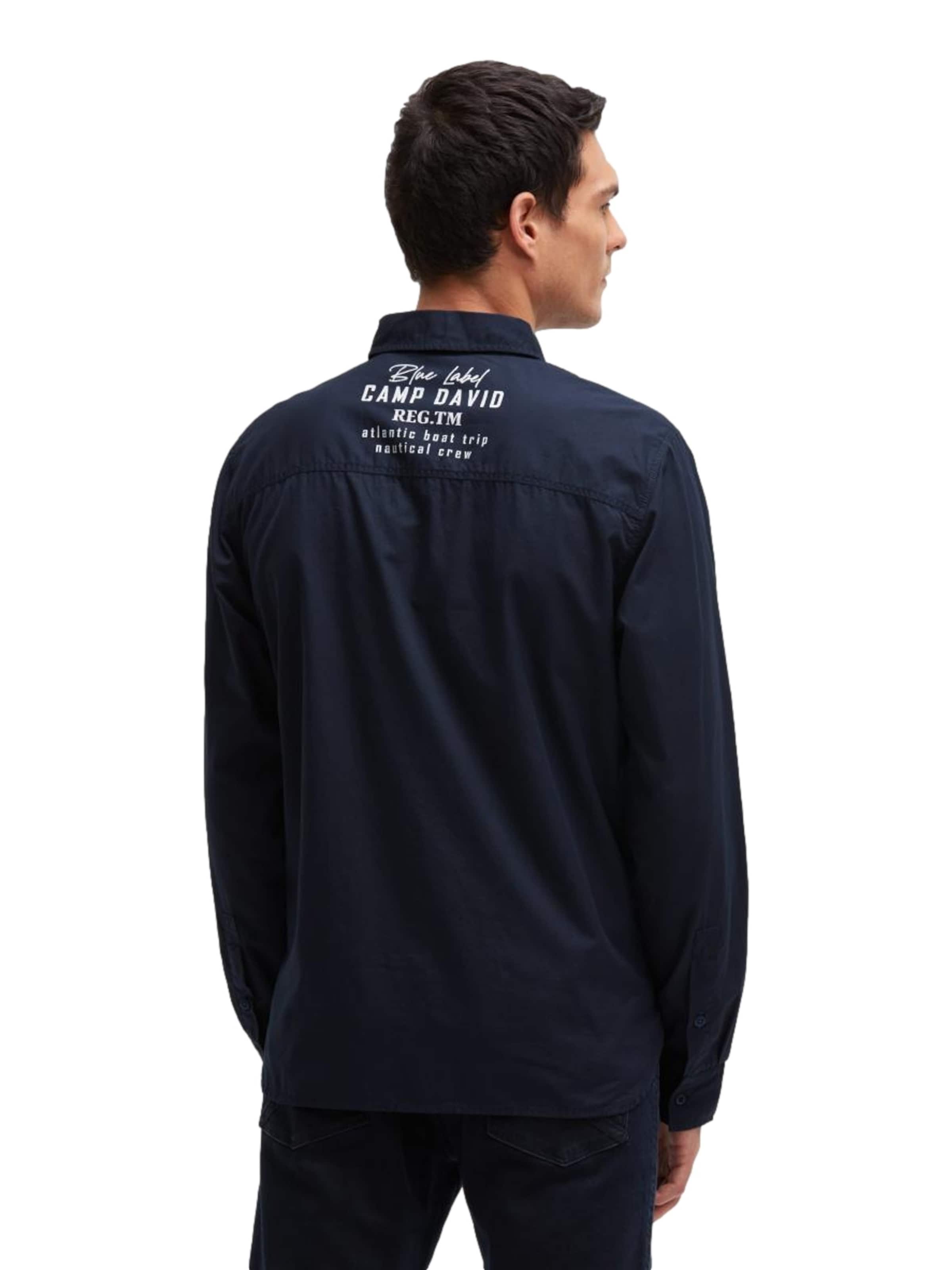 Coupe regular Chemise CAMP DAVID en bleu