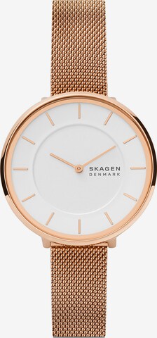 SKAGEN Analoog horloge in Goud: voorkant