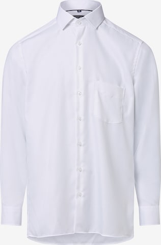 Andrew James Button Up Shirt in White: front