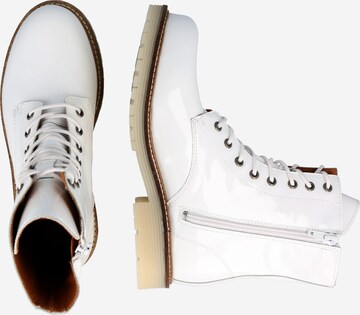 Apple of Eden Lace-Up Ankle Boots 'Sun 2' in White