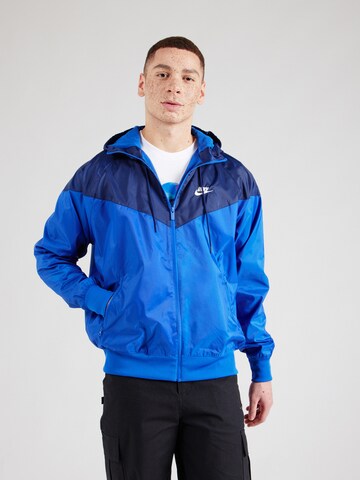 Nike SportswearPrijelazna jakna - plava boja: prednji dio