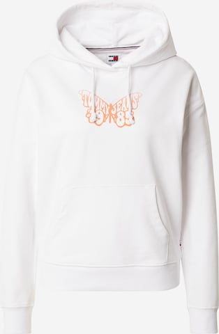 Sweat-shirt Tommy Jeans en blanc : devant