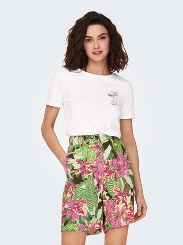 Tricou 'ONLKITA' de la ONLY pe alb: față