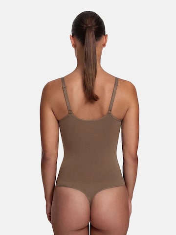 cfab (formerly creamy fabrics) - Body moldeador 'Sculpting Shapewear mit String' en marrón