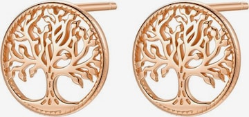 Boucles d'oreilles 'Life Roots' Hey Happiness en or : devant