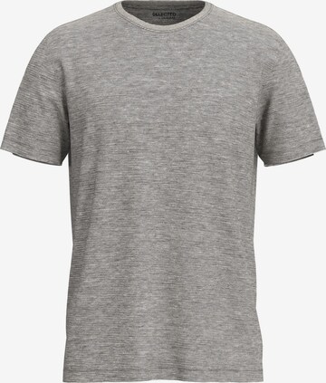 T-Shirt 'Aspen' SELECTED HOMME en gris : devant