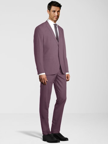 Coupe slim Costume Steffen Klein en rouge