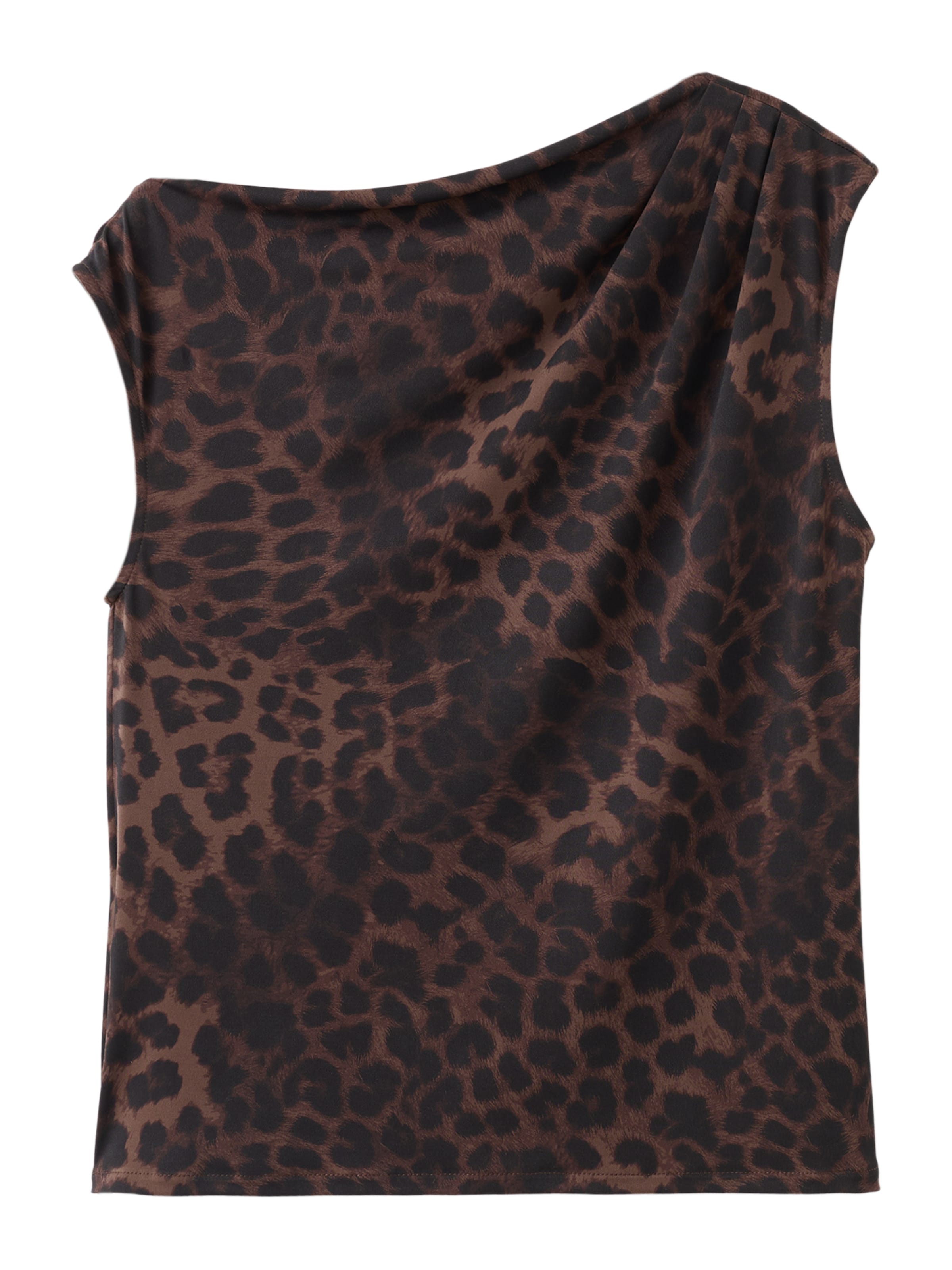 MANGO Топ 'CAROLE' в кафяво: отпред