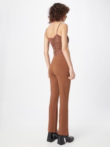 NU-IN Flared Pants in Brown