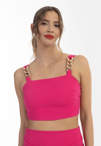 faina Top in Pink: front