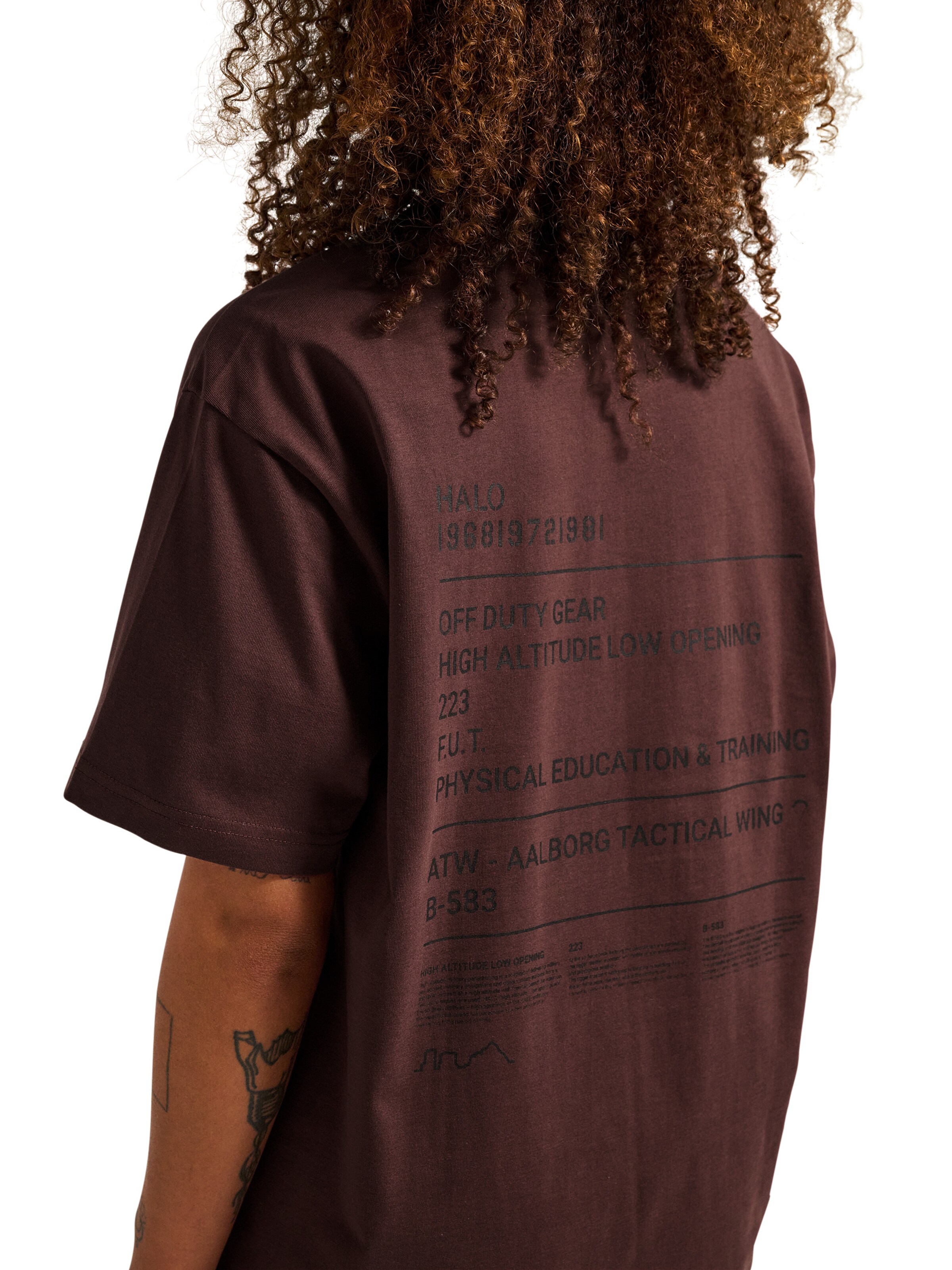 HALO T-Shirt in Braun