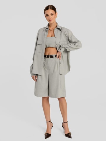 Camicia da donna 'Omaro' di mandragora in grigio