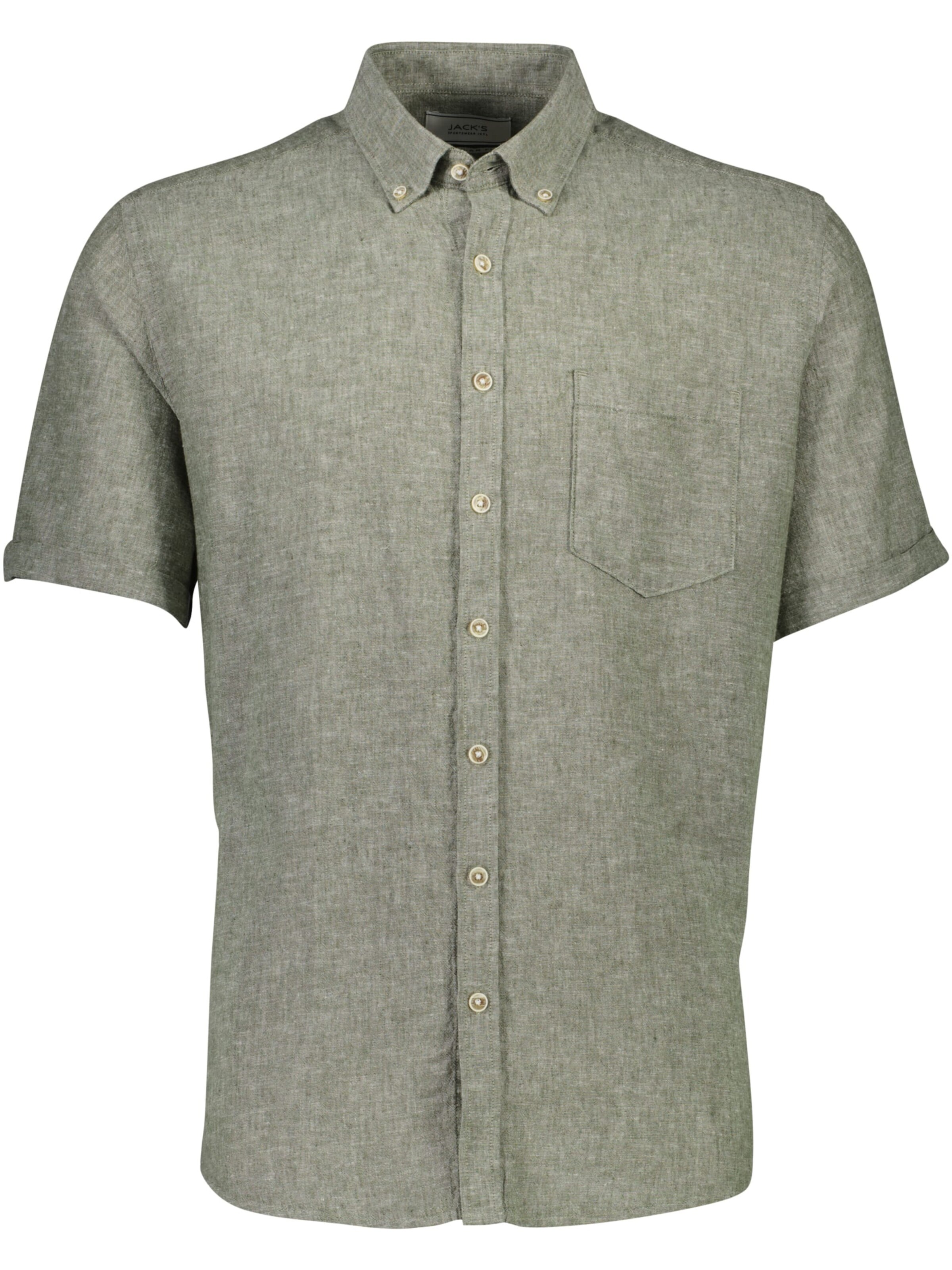 Jack's Regular fit Button Up Shirt in Green: front