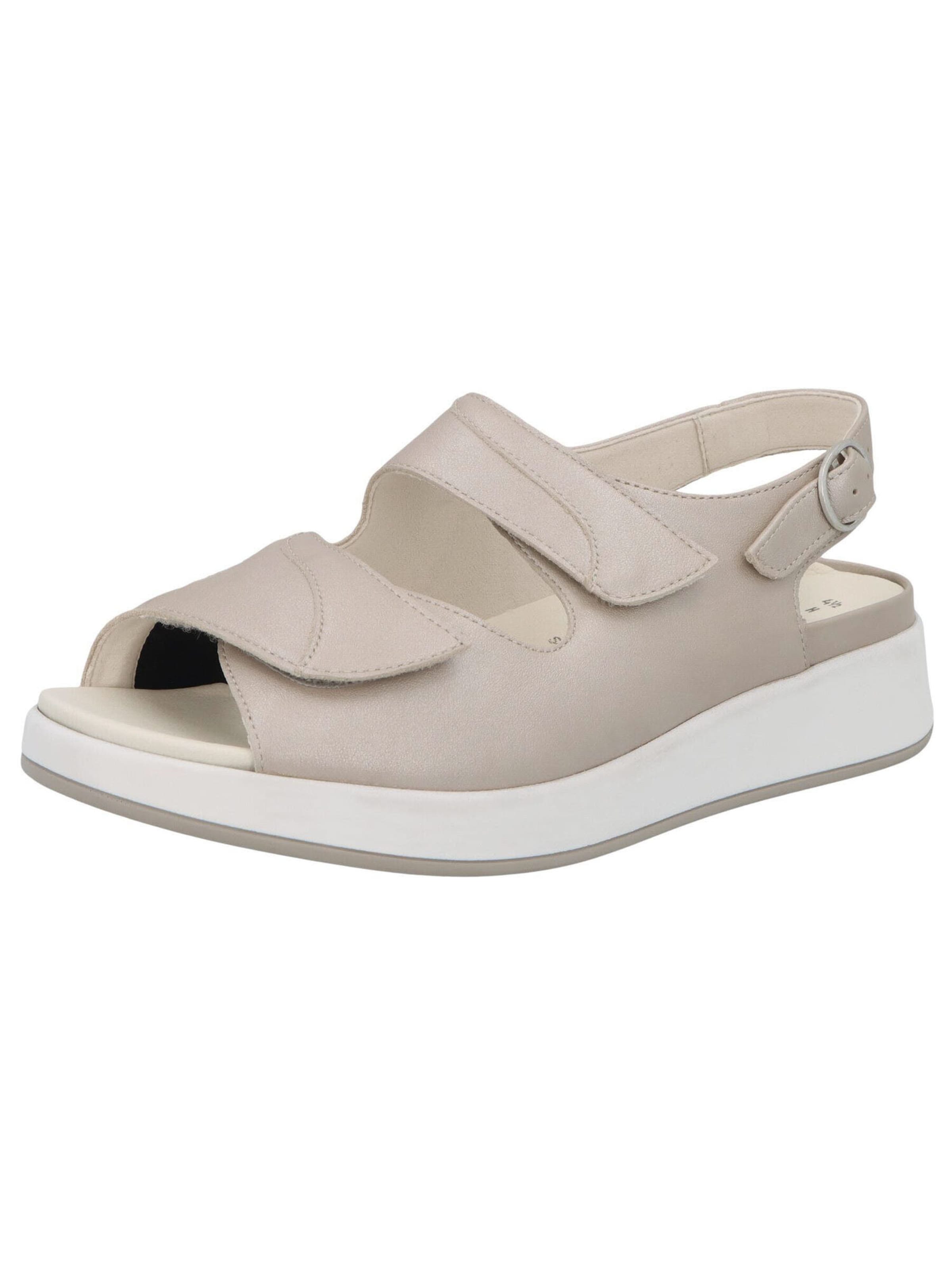 SOLIDUS Sandale 'Hannah' in Beige: Vorderseite