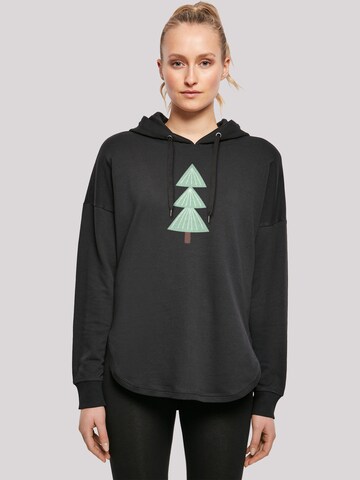 F4NT4STIC Sweatshirt in Zwart: voorkant