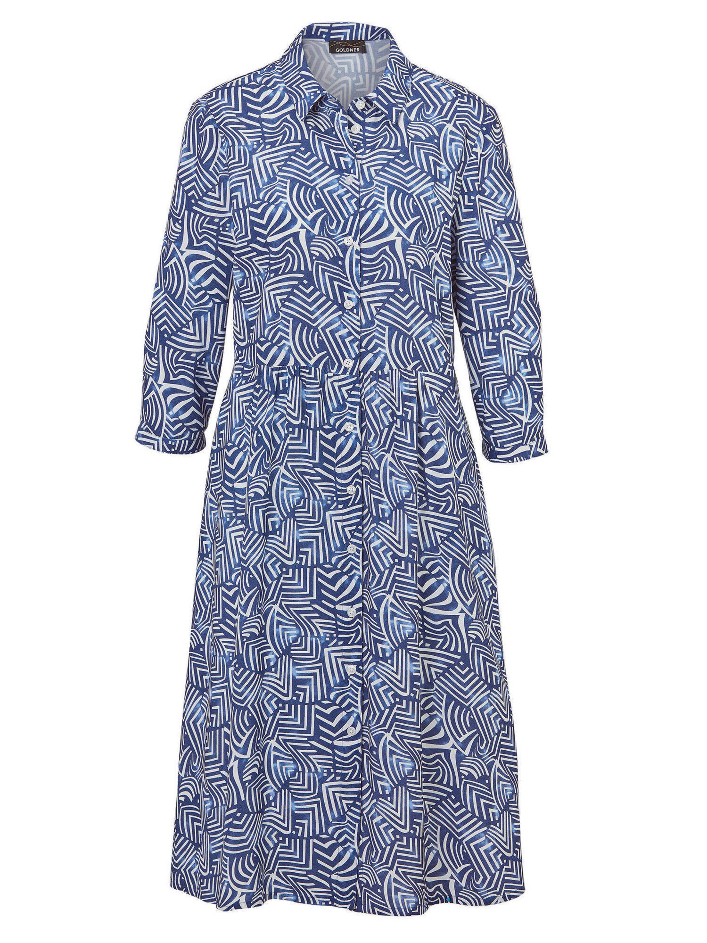 Robe-chemise Goldner en blanc : devant