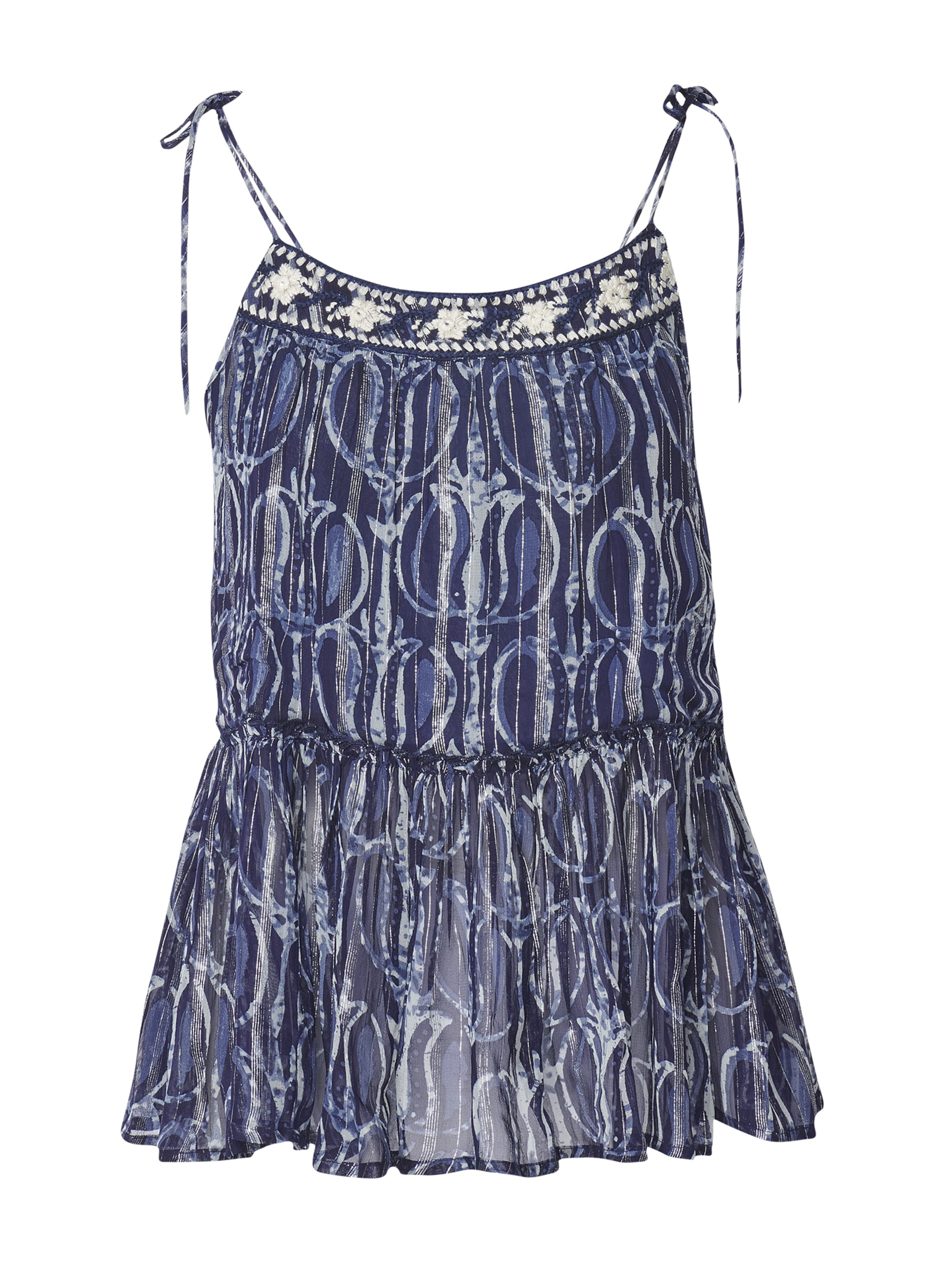 mėlyna KOROSHI Palaidinė be rankovių: priekis