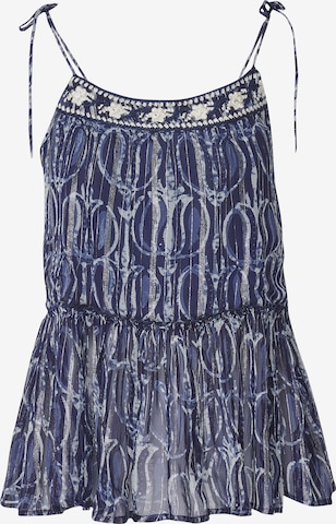 mėlyna KOROSHI Palaidinė be rankovių: priekis