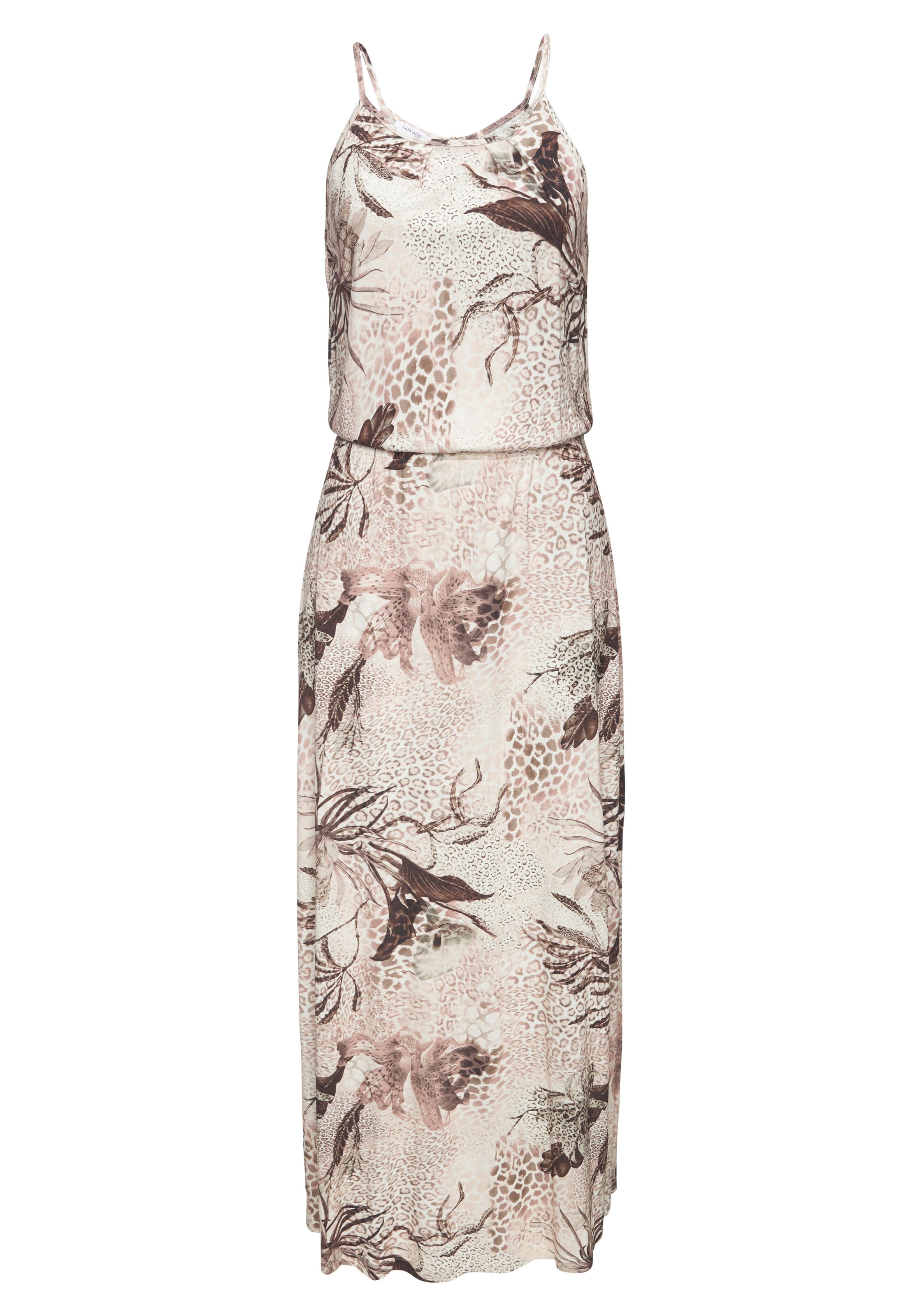 LASCANA Dress in Beige: front