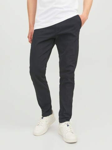 Regular Pantalon chino JACK & JONES en noir : devant