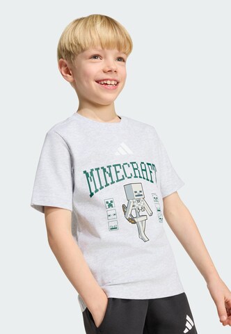 T-Shirt fonctionnel 'Minecraft' ADIDAS SPORTSWEAR en gris