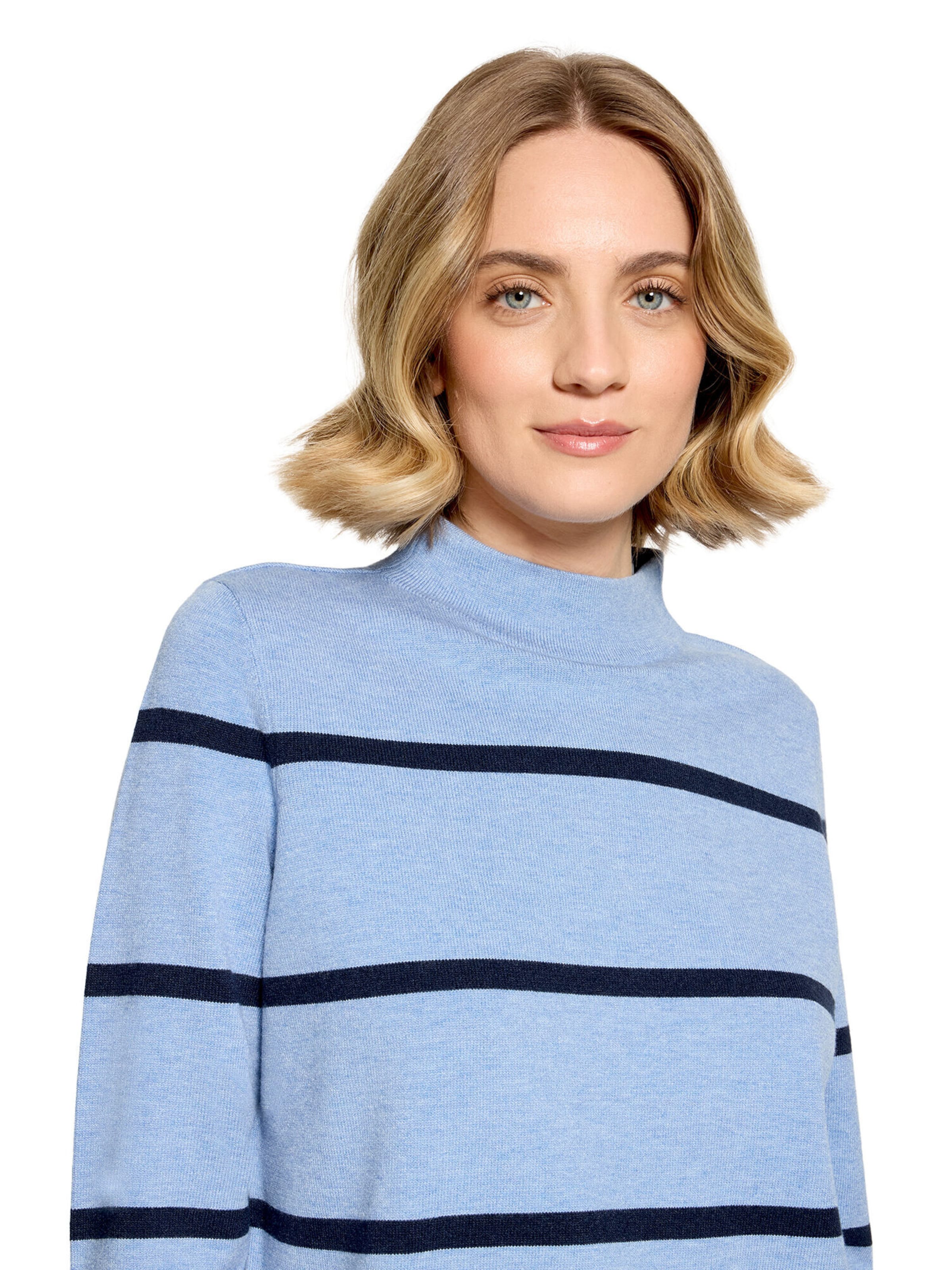 Betty Barclay Feinstrickpullover mit Stehkragen in Blau