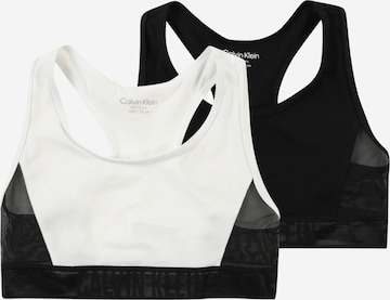 Bustier Soutiens-gorge Calvin Klein Jeans en noir : devant