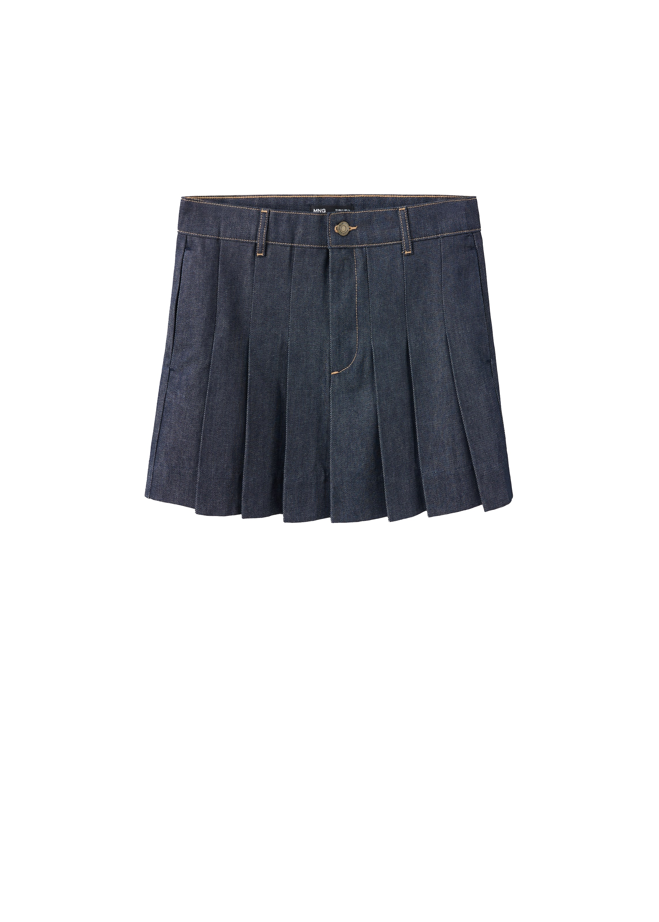 Gonna 'MACY' di MANGO in blu: frontale