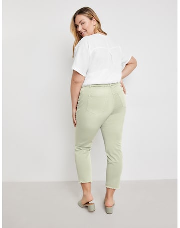 SAMOON Slimfit Jeans 'Betty' in Grün