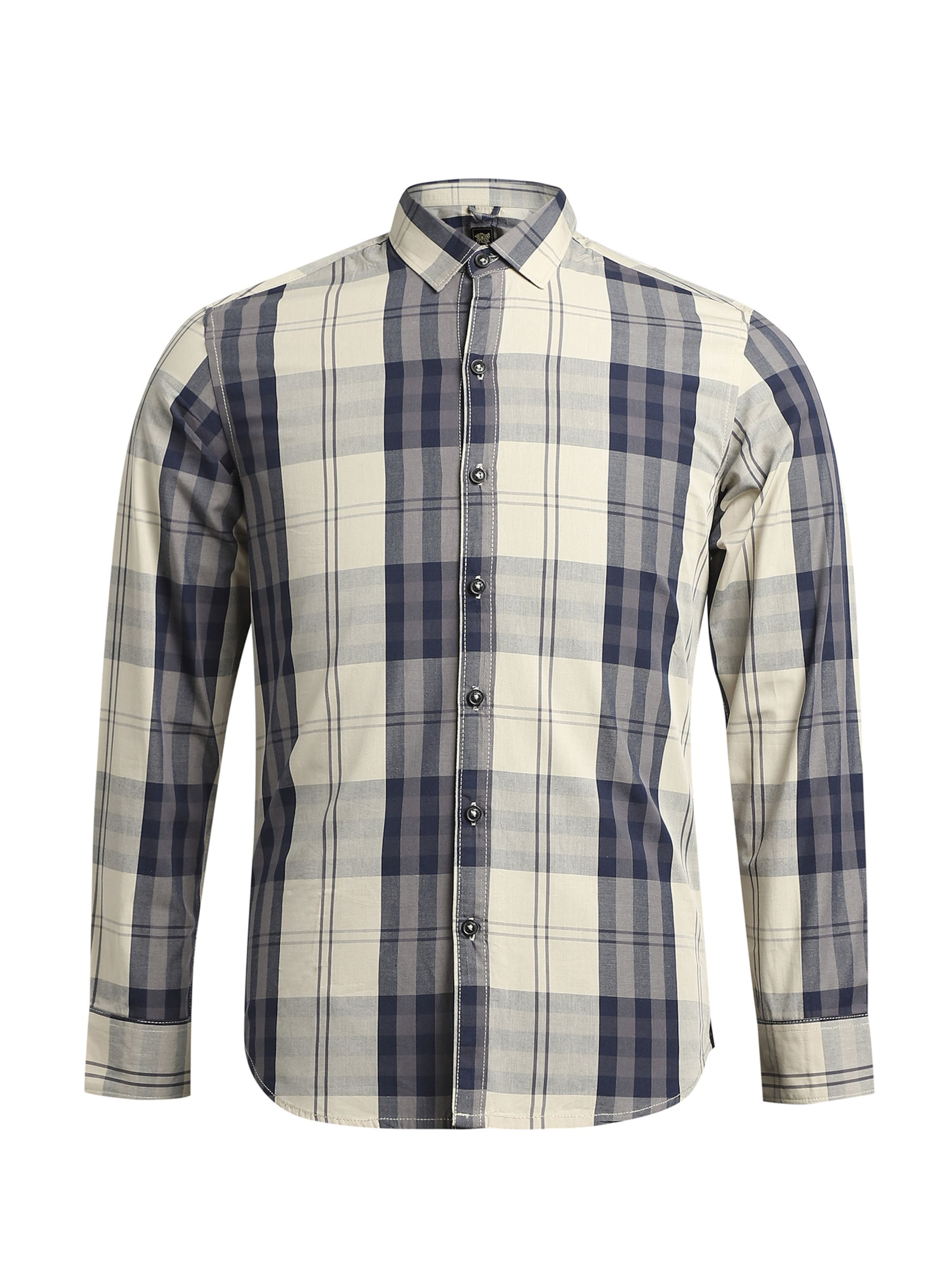 Campus Sutra Regular Fit Skjorte 'Zachary' i blå: forside