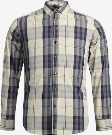 Campus Sutra - Ajuste regular Camisa 'Zachary' en azul: frente