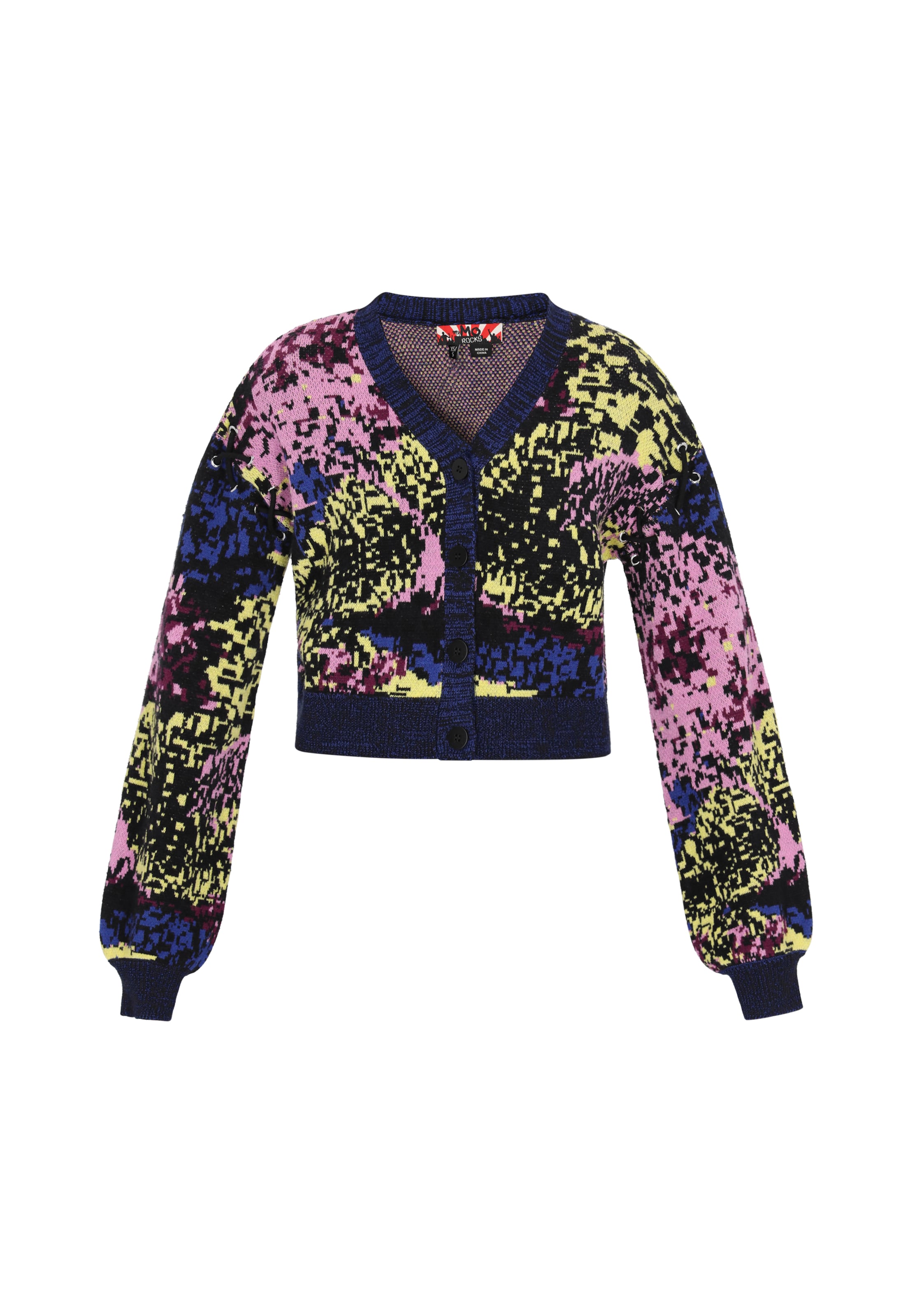 myMo ROCKS Kardigán - Zmiešané farby: predná strana