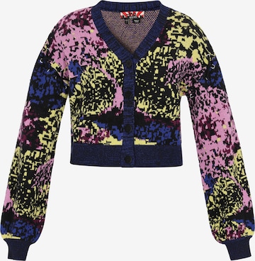 jauktas krāsas myMo ROCKS Adīta jaka: no priekšpuses