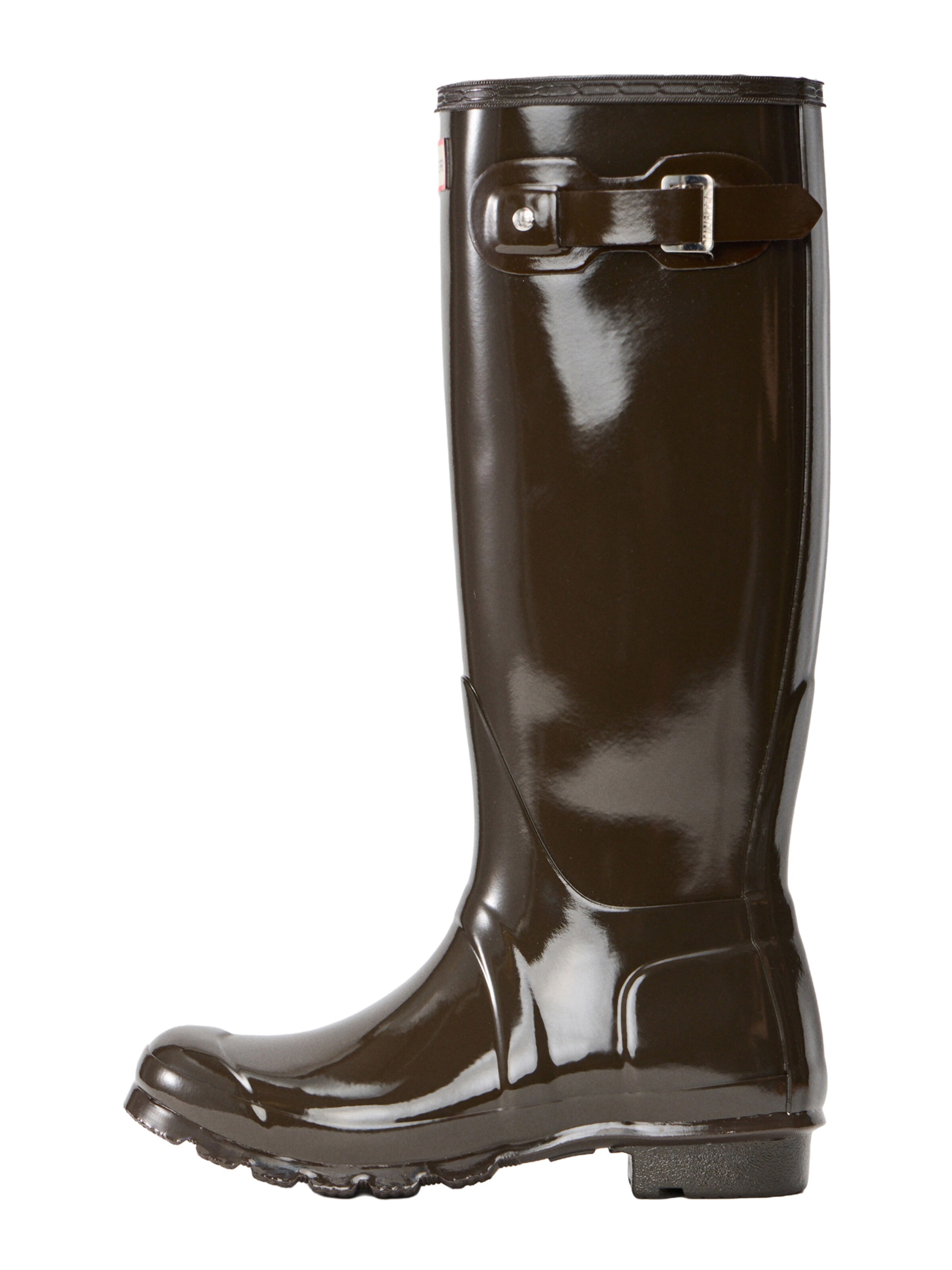 HUNTER Regenlaarzen in Bruin: voorkant
