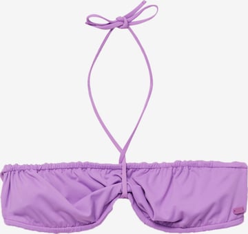 Pull&BearBandeau Bikini gornji dio - ljubičasta boja: prednji dio