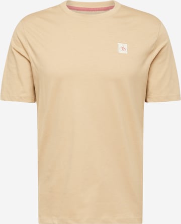 T-Shirt SCOTCH & SODA en marron : devant