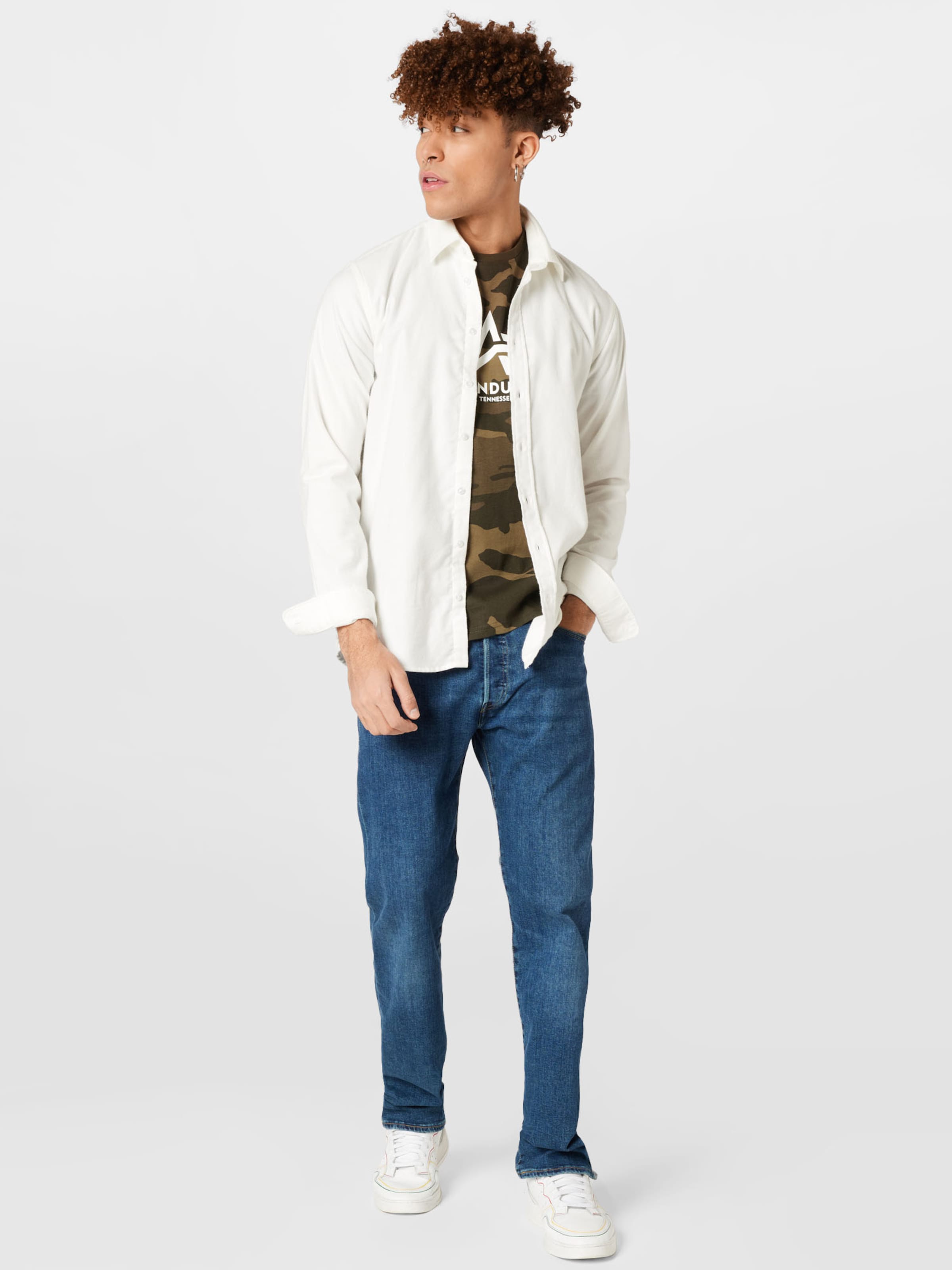 Männer Große Größen ALPHA INDUSTRIES T-Shirt in Khaki, Oliv - DL19766 Männer Große Größen ALPHA INDUSTRIES T-Shirt in Khaki, Oliv - DL19766