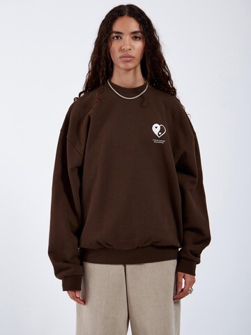 Dr. Denim Sweatshirt 'Kenan' in Brown