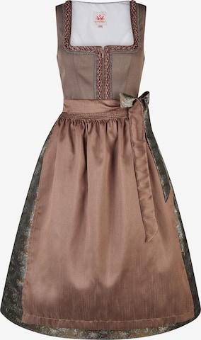 SPIETH & WENSKY Dirndl 'Klavier' in Bruin: voorkant