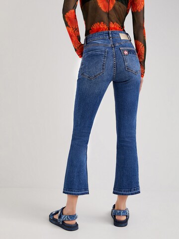 Desigual Flared Jeans 'Jerry' in Blauw