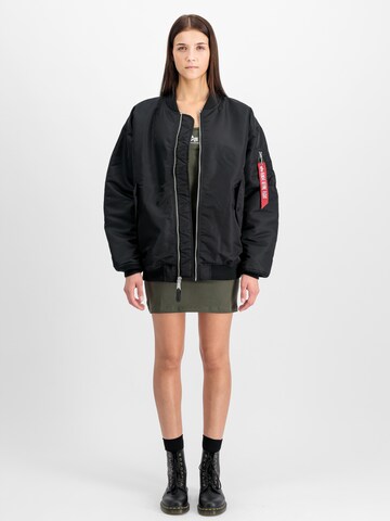 Veste mi-saison 'Ma-1' ALPHA INDUSTRIES en noir : devant