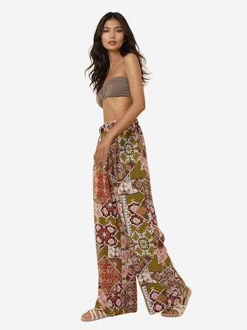 Wide Leg Pantalon Hiccup en marron