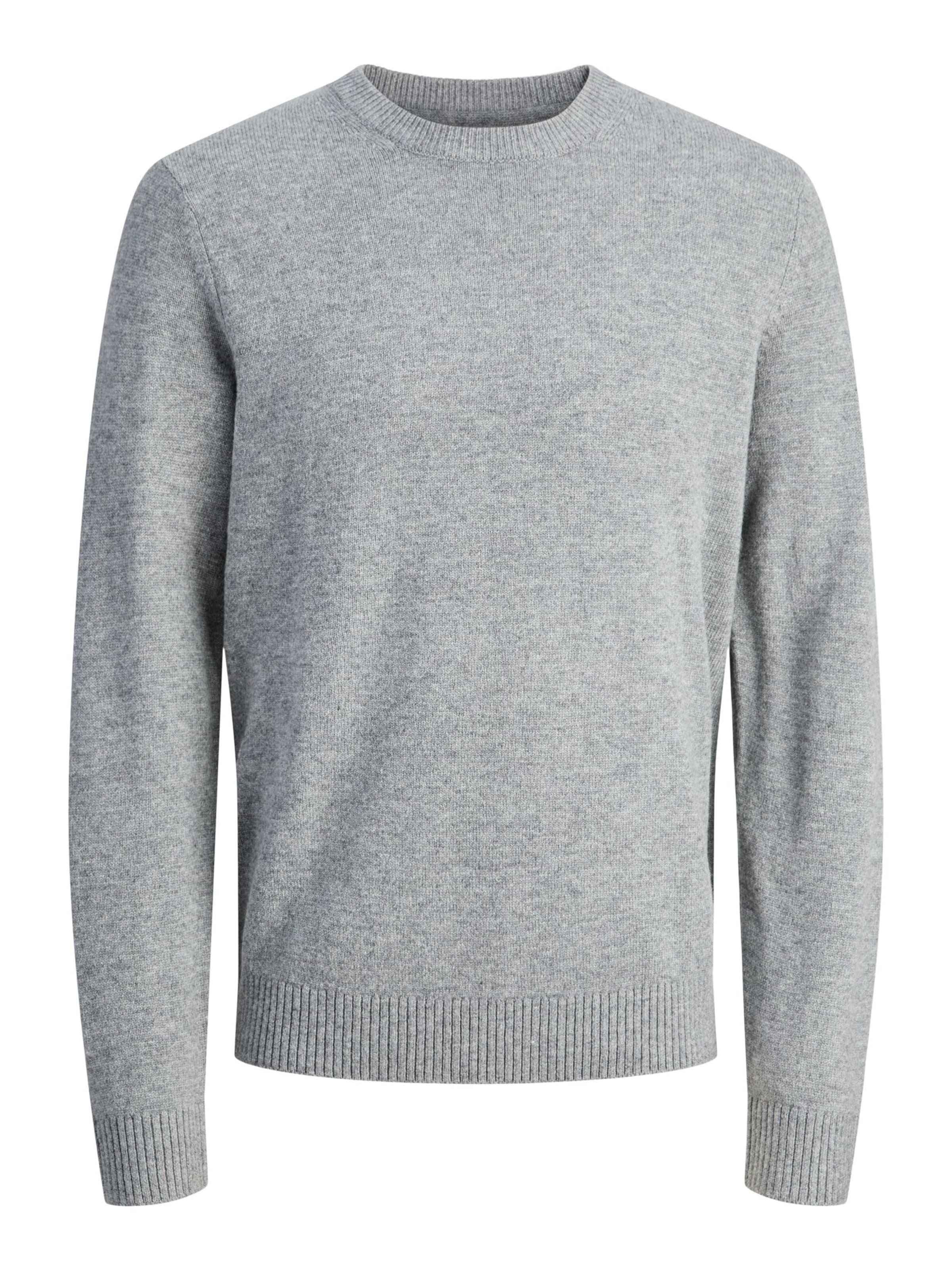 JACK & JONES Pullover 'JJ' in Grau: Vorderseite